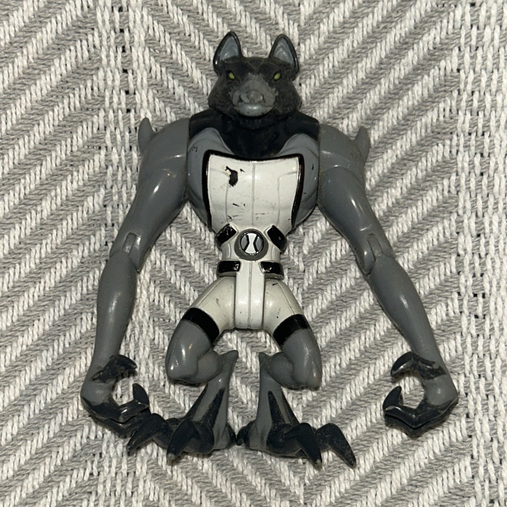 Benwolf Ben 10 2007 Bandai 4" Series 1 Action Figure‎ (No Extra Head, No Tail)